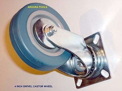 CASTER WHEEL 4 INCH WITH SWIVEL BASE - NEW