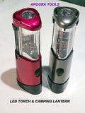 LED CAMPING LANTERN & TORCH 11 LED'S WITH 3 AA BATTERIES - NEW