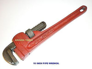 PIPE WRENCH 10 IN ( 250 mm ) - DROP FORGED STEEL - NEW