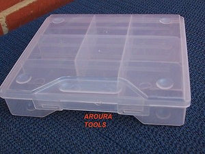 STORAGE CASES PLASTIC WITH DIVIDERS - NEW.