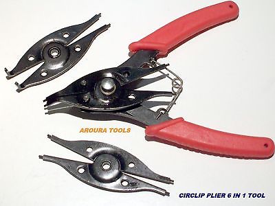 CIRCLIP PLIERS MULTI TOOL 6 TYPES IN 1 - NEW