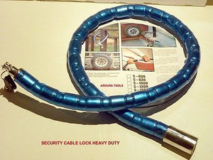 CABLE LOCK HEAVY DUTY - MOTOR CYCLE OR BIKE LOCK - VERY SECURE - NEW