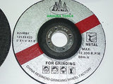 GRINDING WHEELS 125 mm DIAMETER 6 pc PACK FOR YOUR 5" ANGLE GRINDER - NEW.