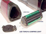 LED CAMPING LANTERN & TORCH 11 LED'S WITH 3 AA BATTERIES - NEW