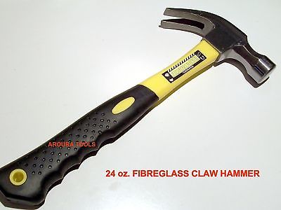 CLAW HAMMER 700g - FIBREGLASS HANDLE - NEW