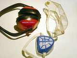 SAFETY GEAR 3 PC KIT - EYE, EAR , NOSE & MOUTH PROTECTION- BRAND NEW