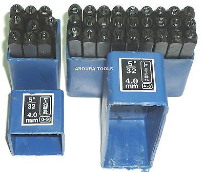 LETTERS & NUMBERS METAL PUNCH STAMPS 4mm ( 5/32