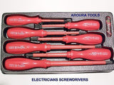 ELECTRICIANS SCREWDRIVERS 7pc SET - ( 1000volt ) - NEW IN BOX.
