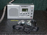 RADIO MINI POCKET SIZE AM/FM/CLOCK / HEADPHONES- NEW.