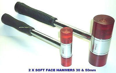 SOFT FACE HAMMERS DOUBLE END NYLON 2 SIZES 30 mm & 50 mm - BRAND NEW.