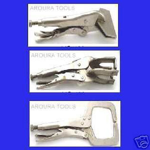 LOCKING GRIP PLIERS 3 PCE KIT - NEW IN BOX.