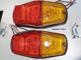 LED TRAILER LIGHTS 12V- A PAIR WITH STOP/ TAIL/INDICATORS - NEW
