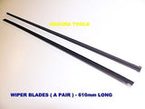 AUTO WINDSCREEN WIPER BLADE REFILLS - A PAIR - 56 cm LONG - 6 mm OR 8 mm wide - NEW