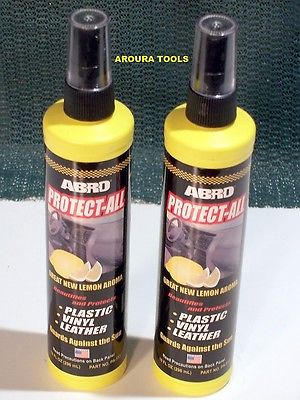 PROTECT-ALL SPRAY ( 2 X BOTTLES ) FOR VINYL, PLASTIC, LEATHER CLEANS & PROTECTS.