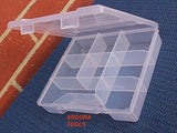 STORAGE CASES PLASTIC WITH DIVIDERS - NEW.