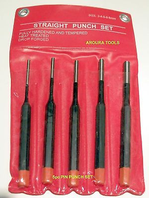 PIN PUNCH TOOL SET 5 PC - ( 3 to 8 mm ) - NEW