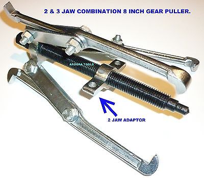 GEAR PULLER 8 INCH - 2 IN 1 - 3 OR 2 ARM COMBINATION - BRAND NEW