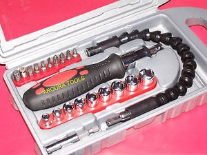 SCREWDRIVER KIT 22 pc FLEXIBLE DRIVE - NEW IN CASE