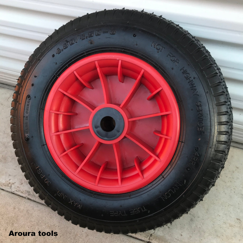 BARROW WHEEL PNEUMATIC 16 INCH O.D. DOUBLE HUB-25mm AXLE BORE - BRAND ...
