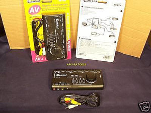AUDIO VIDEO SIGNAL SELECTOR SWITCH 4 CHANNEL  - NEW.