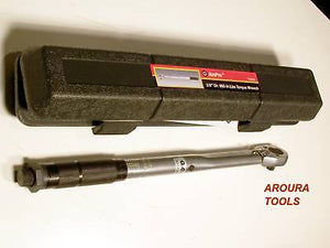 TORQUE WRENCH - 3/8" DRIVE ( 14 - 81 FT LBS ), REVERSIBLE RATCHET  - NEW IN CASE