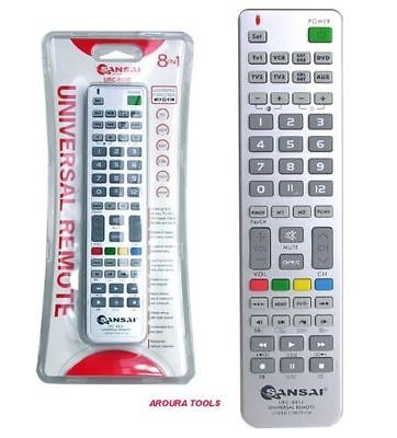 REMOTE CONTROL UNIVERSAL 8 IN1 INFRA RED - BRAND NEW