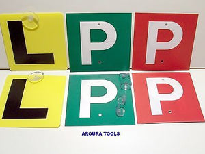 L & P PLATES SUCTION CUP TYPE FOR NEW DRIVERS - NEW