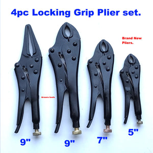 4pc Locking Grip Plier set - Brand new.