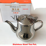 Stainless Steel Tea Pot 24 oz / 710mL - NEW