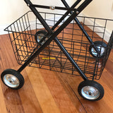 Shopping Trolley Double Basket Fold-able Heavy Duty Frame & Wheels - Brand New